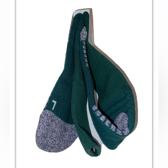 Adidas 5 Star Team Crew Socks 1 Pair Men 6.5-9 WMN 7-10 Green w White Logo Cushi - Picture 6 of 10